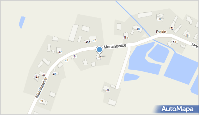 Marcinowice, Marcinowice, 46, mapa Marcinowice