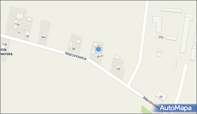 Marcinowice, Marcinowice, 67, mapa Marcinowice
