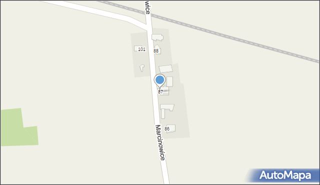 Marcinowice, Marcinowice, 87, mapa Marcinowice