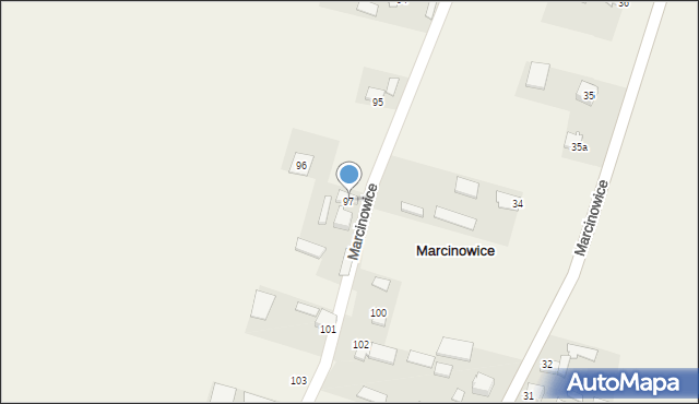 Marcinowice, Marcinowice, 97, mapa Marcinowice