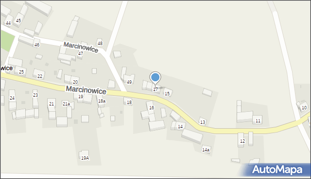 Marcinowice, Marcinowice, 17, mapa Marcinowice