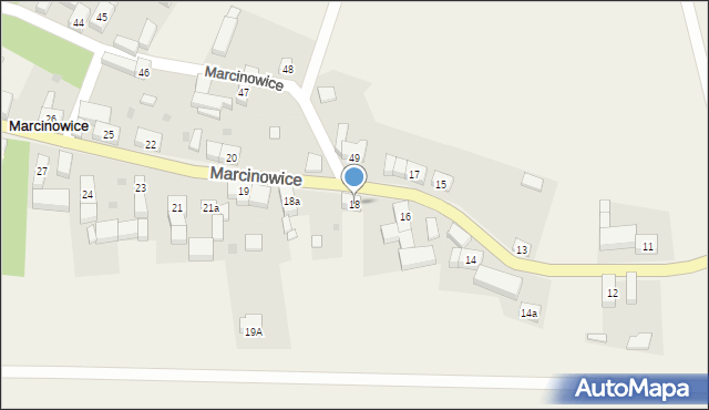 Marcinowice, Marcinowice, 18, mapa Marcinowice