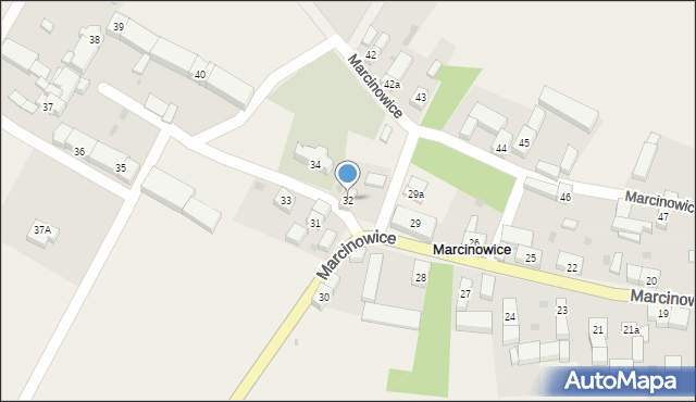 Marcinowice, Marcinowice, 32, mapa Marcinowice
