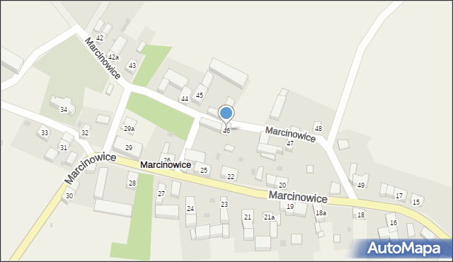 Marcinowice, Marcinowice, 46, mapa Marcinowice