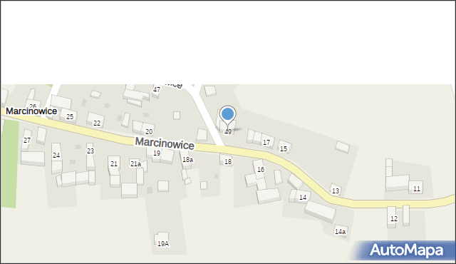 Marcinowice, Marcinowice, 49, mapa Marcinowice