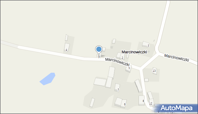 Marcinowiczki, Marcinowiczki, 3, mapa Marcinowiczki