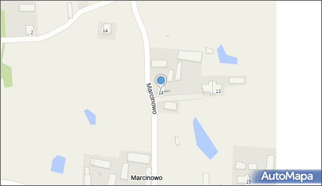 Marcinowo, Marcinowo, 14, mapa Marcinowo