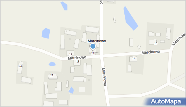 Marcinowo, Marcinowo, 21, mapa Marcinowo