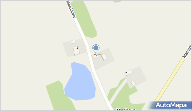Marcinowo, Marcinowo, 7a, mapa Marcinowo