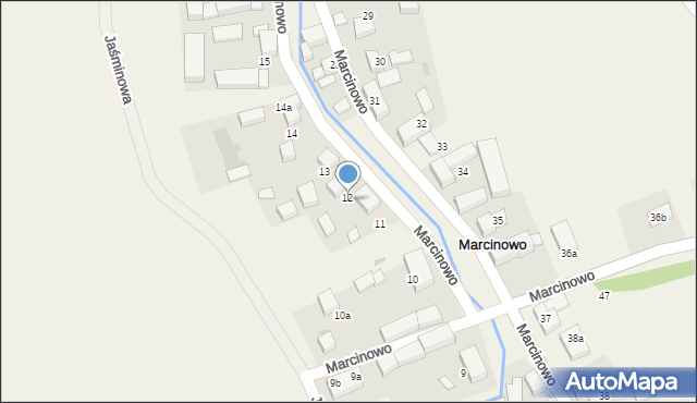 Marcinowo, Marcinowo, 12, mapa Marcinowo