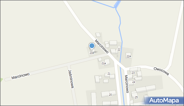 Marcinowo, Marcinowo, 21b, mapa Marcinowo
