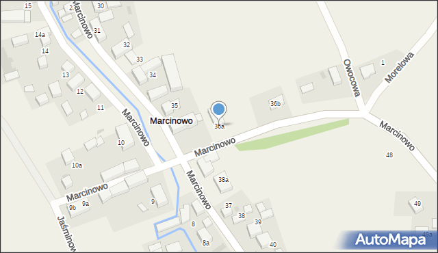 Marcinowo, Marcinowo, 36a, mapa Marcinowo