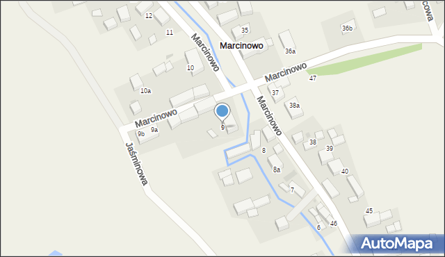 Marcinowo, Marcinowo, 9, mapa Marcinowo