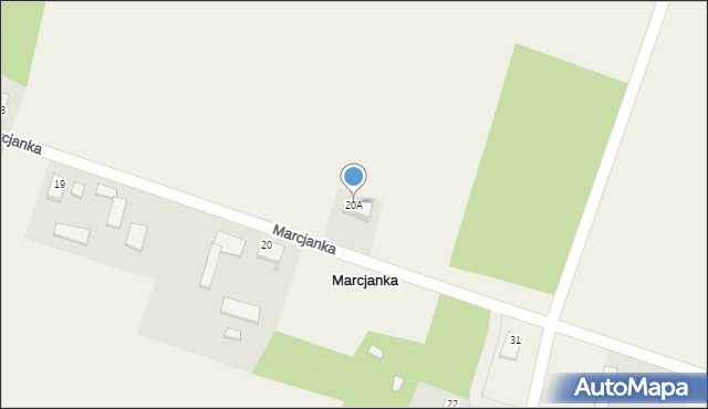 Marcjanka, Marcjanka, 20A, mapa Marcjanka