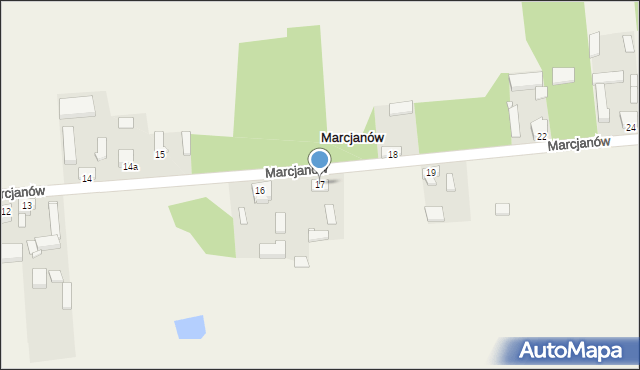 Marcjanów, Marcjanów, 17, mapa Marcjanów