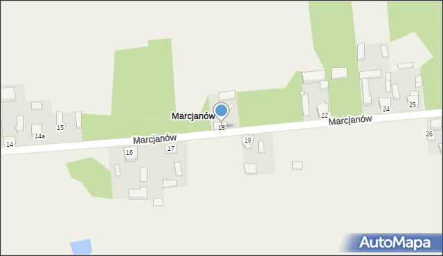 Marcjanów, Marcjanów, 18, mapa Marcjanów
