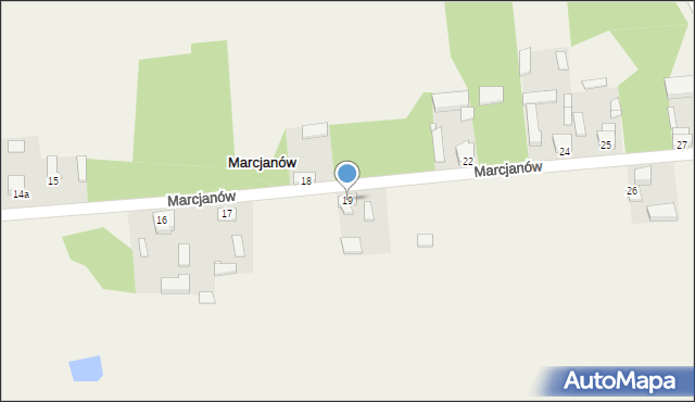 Marcjanów, Marcjanów, 19, mapa Marcjanów