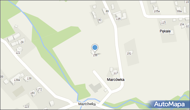 Marcówka, Marcówka, 156, mapa Marcówka