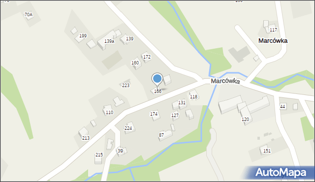 Marcówka, Marcówka, 166, mapa Marcówka