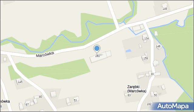 Marcówka, Marcówka, 181, mapa Marcówka