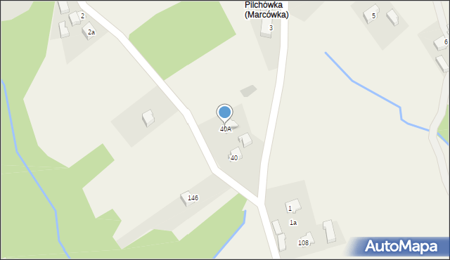 Marcówka, Marcówka, 40A, mapa Marcówka