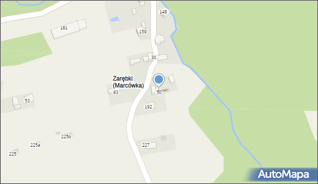 Marcówka, Marcówka, 50, mapa Marcówka