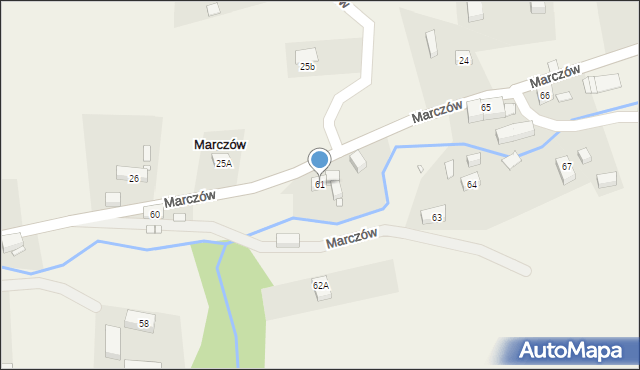 Marczów, Marczów, 61, mapa Marczów