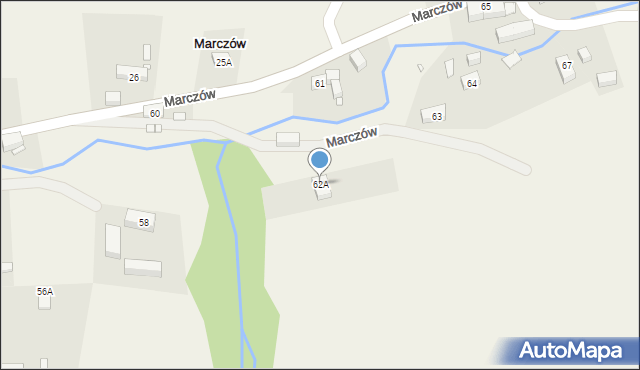 Marczów, Marczów, 62A, mapa Marczów