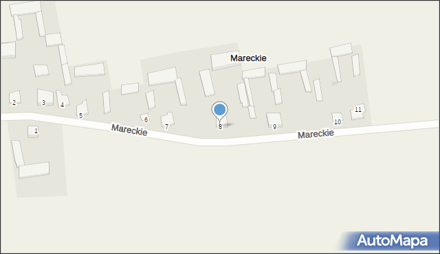 Mareckie, Mareckie, 8, mapa Mareckie