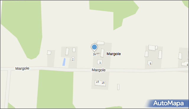 Margole, Margole, 3A, mapa Margole