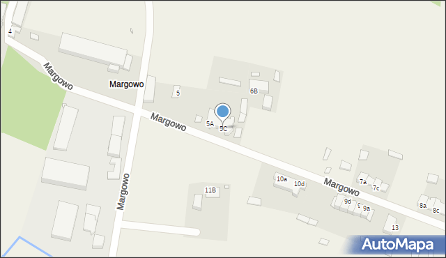 Margowo, Margowo, 5C, mapa Margowo