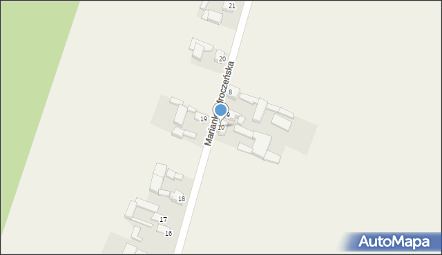 Marianka Mroczeńska, Marianka Mroczeńska, 10, mapa Marianka Mroczeńska