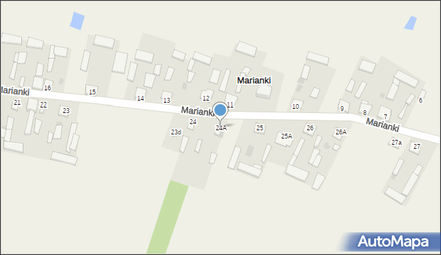 Marianki, Marianki, 24A, mapa Marianki