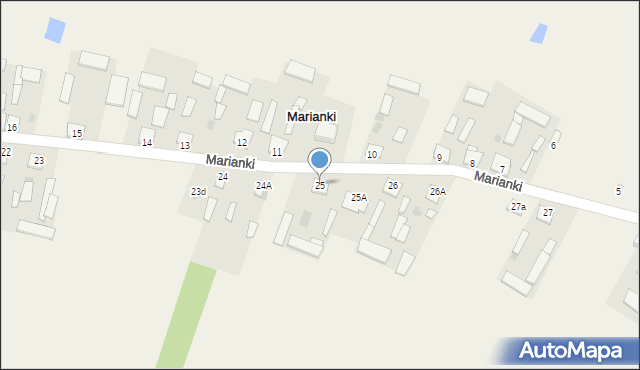 Marianki, Marianki, 25, mapa Marianki