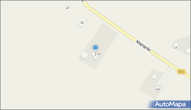 Marianki, Marianki, 1, mapa Marianki