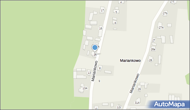 Mariankowo, Mariankowo, 15, mapa Mariankowo