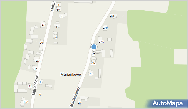 Mariankowo, Mariankowo, 27, mapa Mariankowo