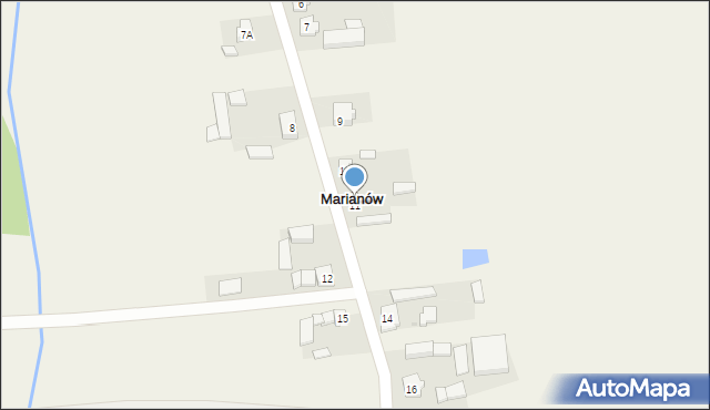 Marianów, Marianów, 11, mapa Marianów