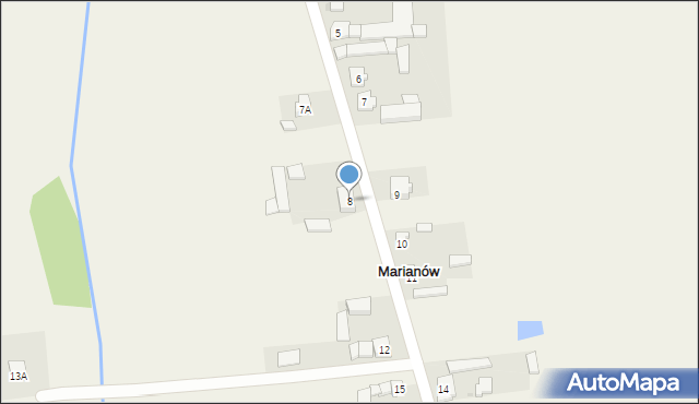 Marianów, Marianów, 8, mapa Marianów
