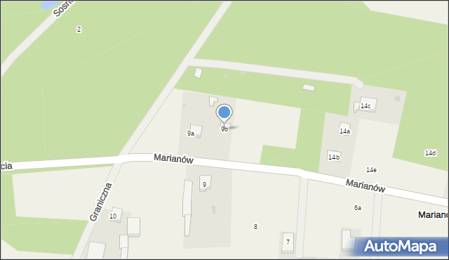 Marianów, Marianów, 9b, mapa Marianów