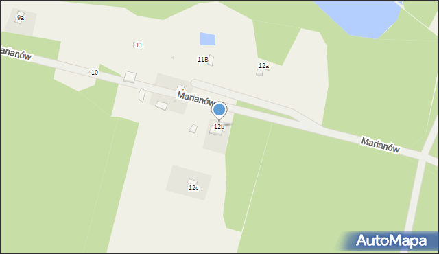 Marianów, Marianów, 12b, mapa Marianów