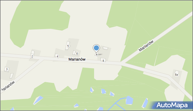 Marianów, Marianów, 7, mapa Marianów