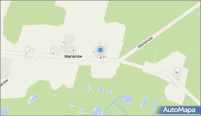 Marianów, Marianów, 8, mapa Marianów