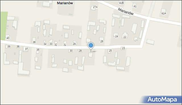 Marianów, Marianów, 28a, mapa Marianów
