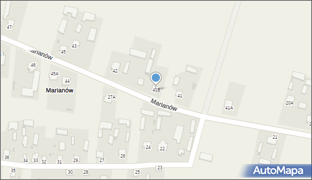 Marianów, Marianów, 41B, mapa Marianów