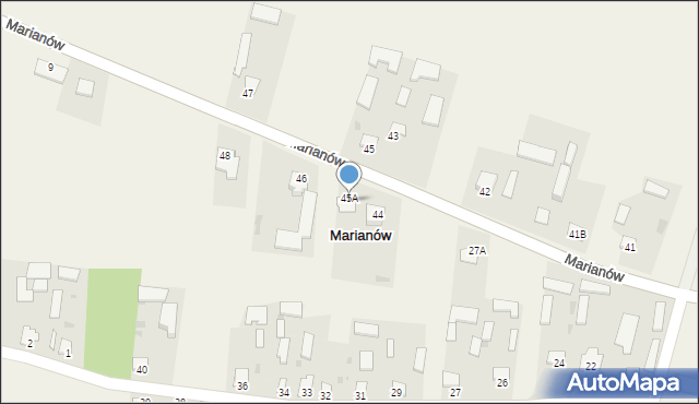 Marianów, Marianów, 45A, mapa Marianów