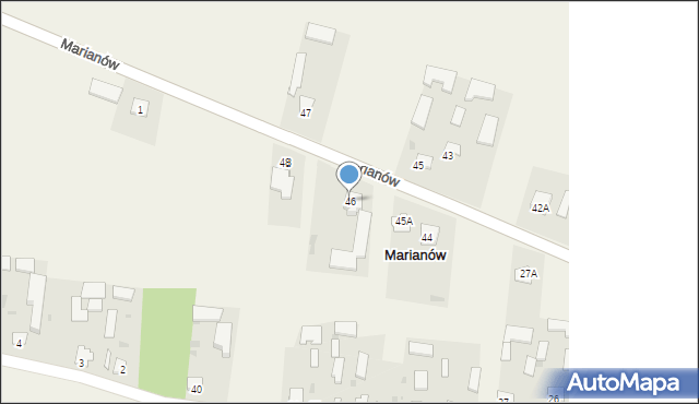 Marianów, Marianów, 46, mapa Marianów