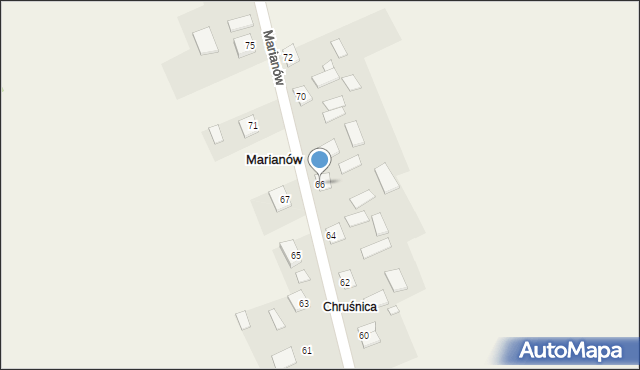 Marianów, Marianów, 66, mapa Marianów