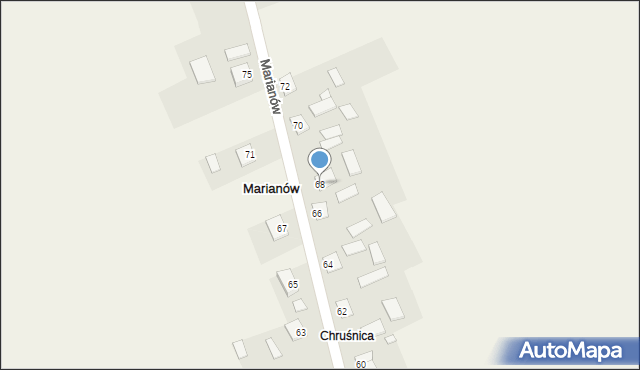 Marianów, Marianów, 68, mapa Marianów