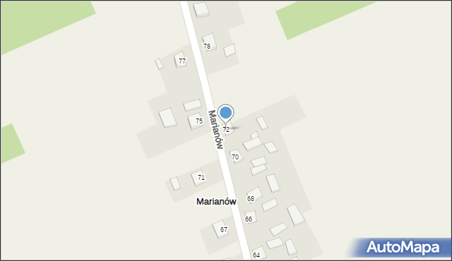 Marianów, Marianów, 72, mapa Marianów